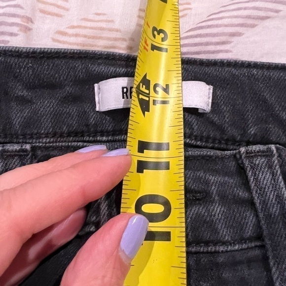 RE/DONE 90’s originals ultra high waisted skinny distressed black jeans size 26 - Picture 6 of 15